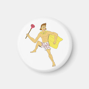 plunger and underwear guy magnet