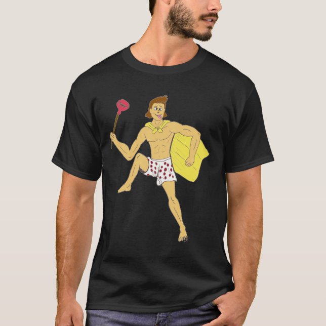 plunger and underwear guy  T-Shirt (Front)