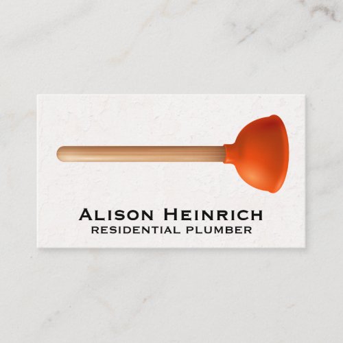 Plunger Business Card