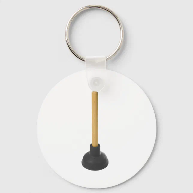 plunger - rubber suction cup keychain | Zazzle