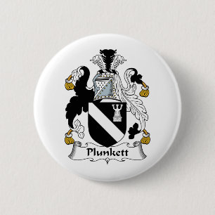 Plunkett Family Crest Pinback Button