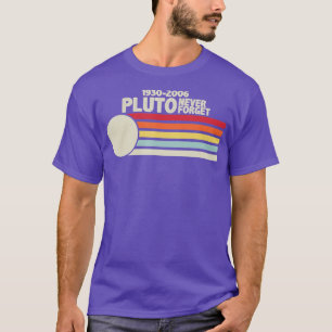 PLUO NEVER FORGE Retro Style Funny Space Science V T-Shirt