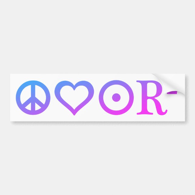 PLUR BUMPER STICKER (Front)