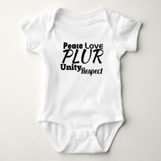 PLUR - Peace, Love, Unity, Respect Baby Bodysuit