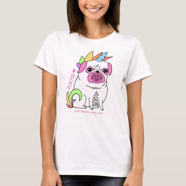 Plur Pug T-Shirt (Front)