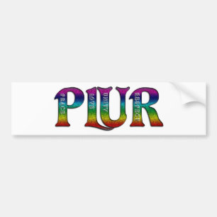 PLUR (Rainbow) Bumper Sticker