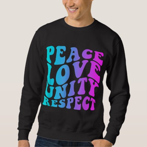 PLUR Rave Trippy EDM Music Festival Peace Love Uni Sweatshirt