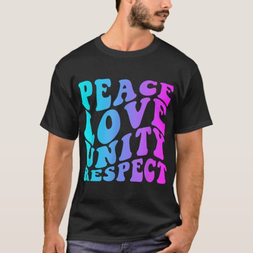 PLUR Rave Trippy EDM Music Festival Peace Love Uni T_Shirt