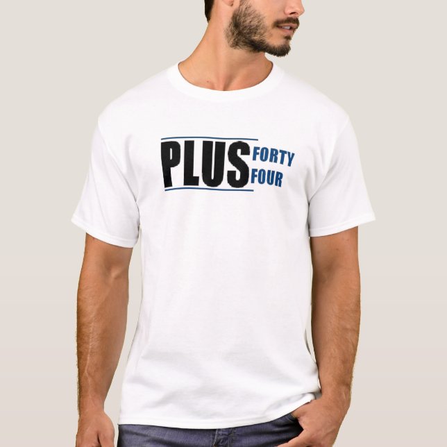 Plus 44 Custom Logo T-Shirt (Front)