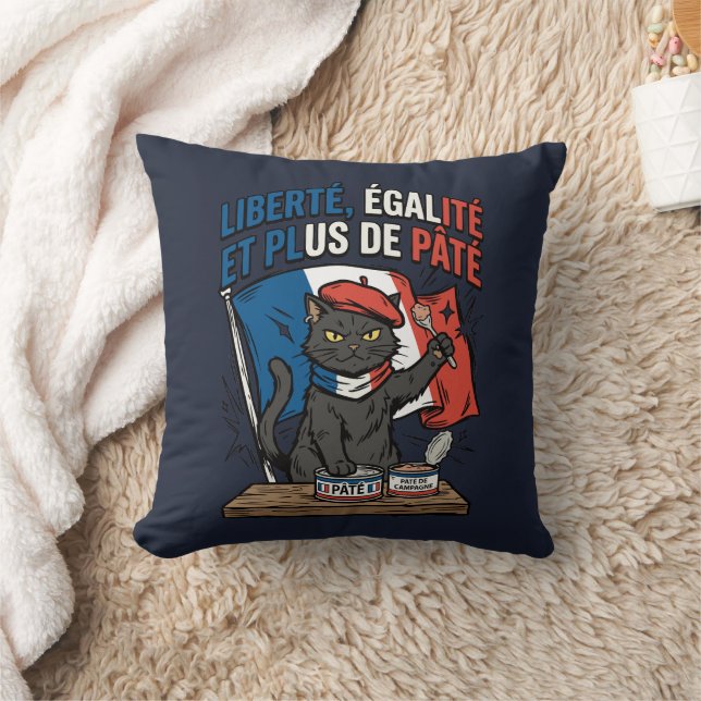 Plus de Pate Throw Pillow (Blanket)