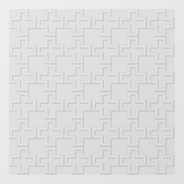 Plus Embossed Surface Pattern Wall Decal (Front)