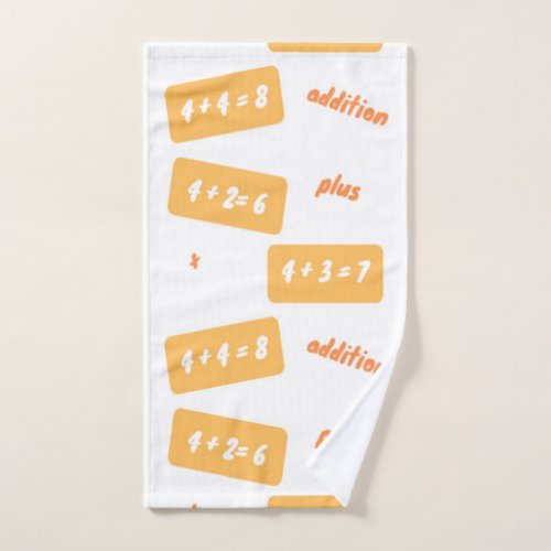 Plus four learning hand towel 