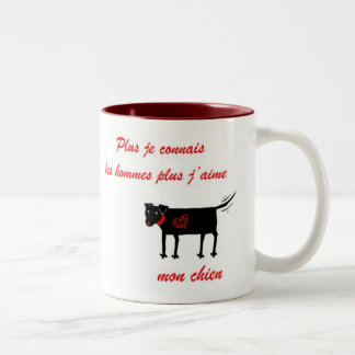 Plus je connais Two-Tone coffee mug