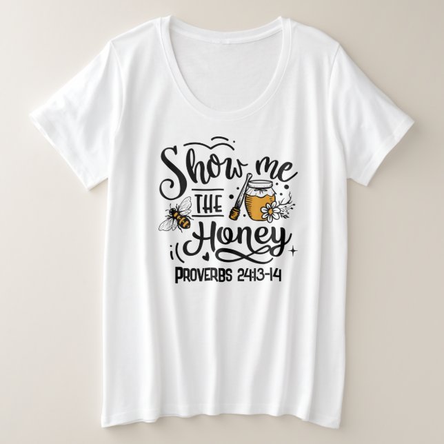  Plus-Size Basic T-Shirt (Design Front)