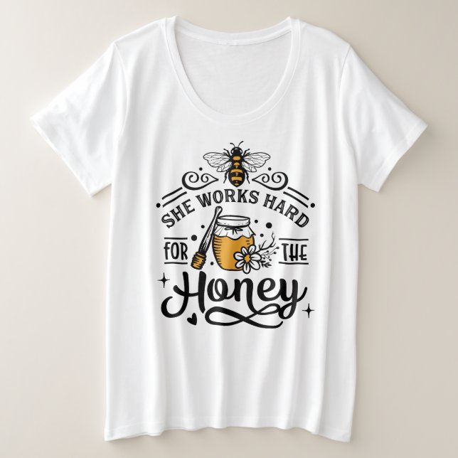  Plus-Size Basic T-Shirt (Design Front)