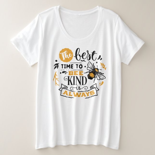  Plus-Size Basic T-Shirt (Design Front)