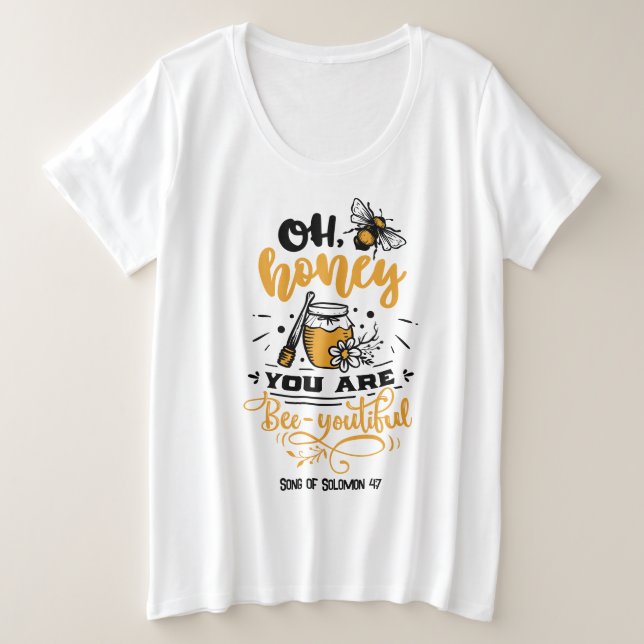  Plus-Size Basic T-Shirt (Design Front)