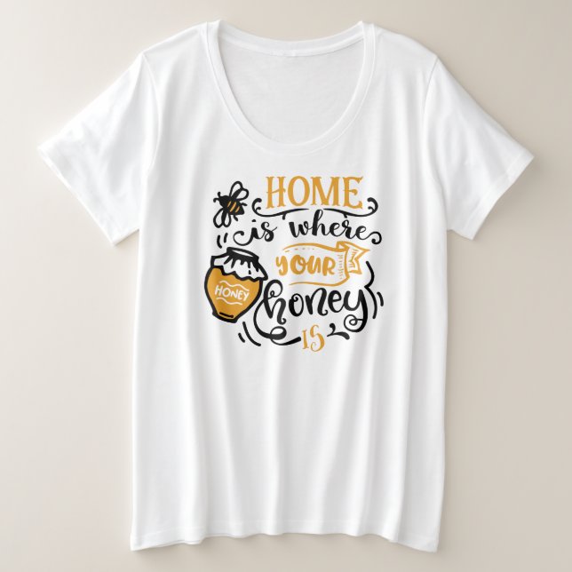  Plus-Size Basic T-Shirt (Design Front)