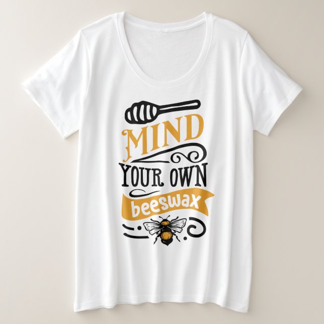  Plus-Size Basic T-Shirt (Design Front)