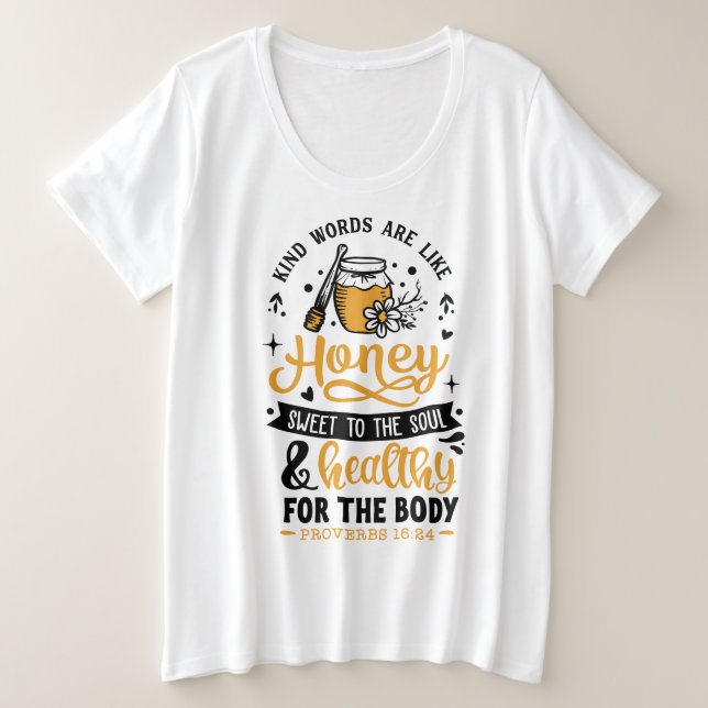  Plus-Size Basic T-Shirt (Design Front)
