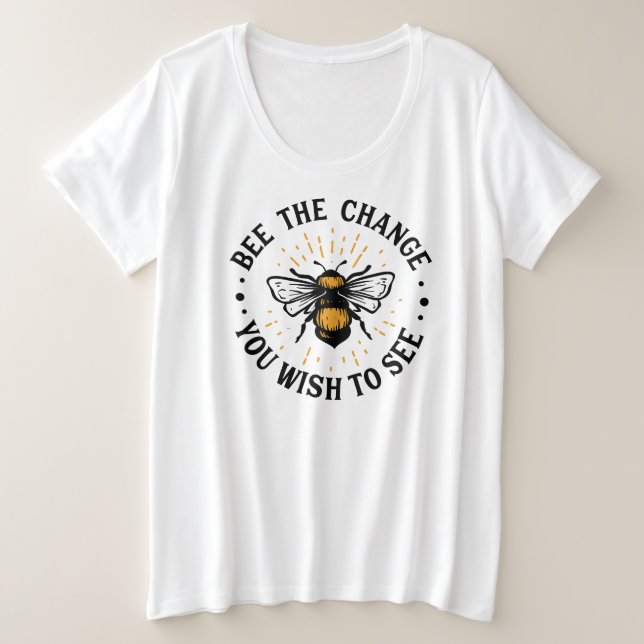  Plus-Size Basic T-Shirt (Design Front)