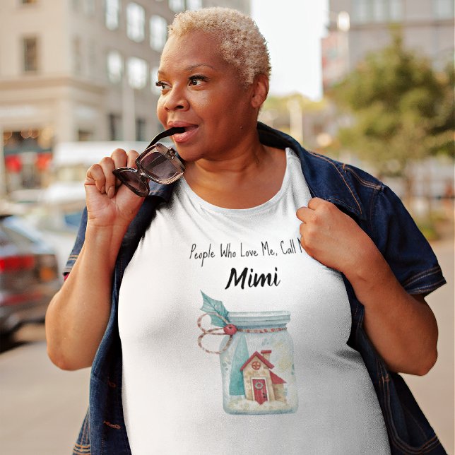 Plus Size Custom Grandma Holiday Comfy T-Shirt (Creator Uploaded)