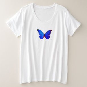 PLUS SIZE CUSTOM T-SIRT COTTON BUTTERFLY DESIGN T-Shirt