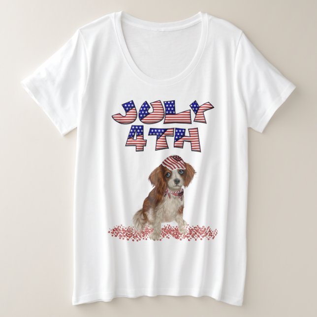 Plus Size Fourth of July t-Shirt (Design Front)