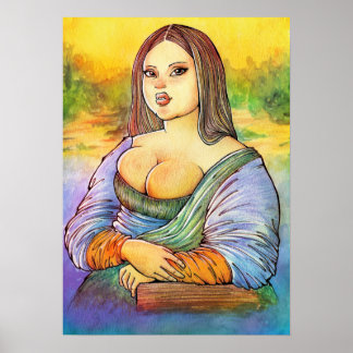 Plus Size Monalisa Poster