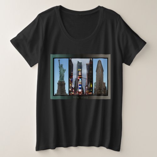 Plus Size New York Souvenir T_Shirt _ Customizable