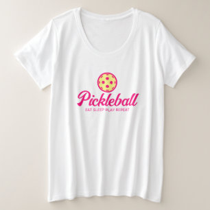 Plus size pickleball t shirts for women