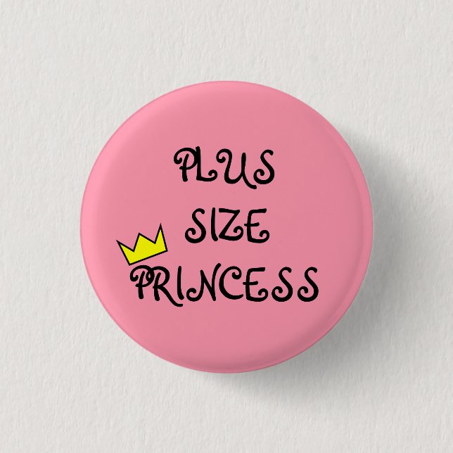 Plus Size Princess Button (Front)