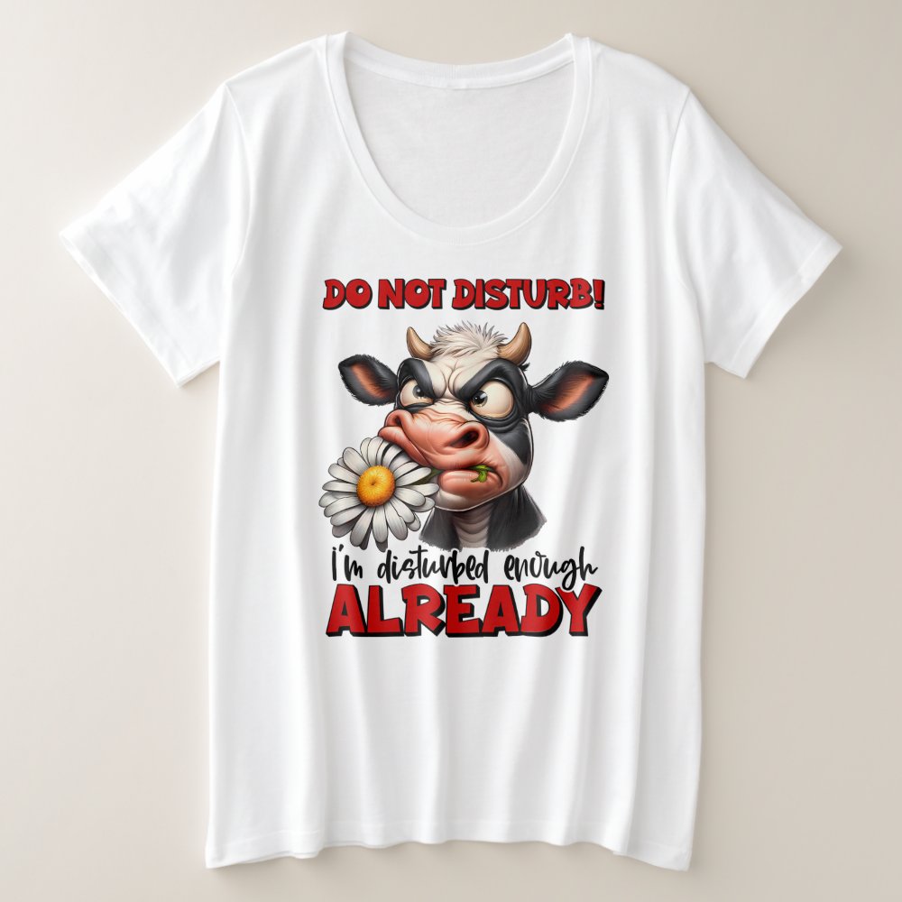 Discover Do Not Disturb Funny Cow Personalized T-Shirt