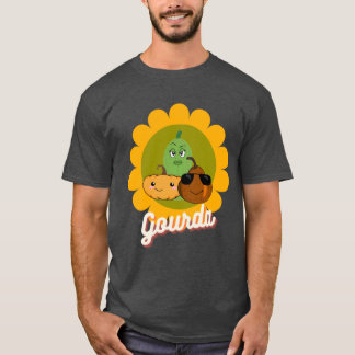 Plus Size Tee with Pumpkin & Gourd Pun Halloween