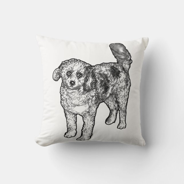 Plush Dot Haven Throw Pillow (Front)