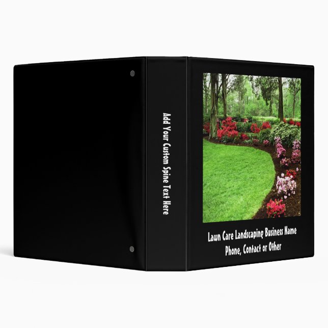 Plush Green Landscape Lawn Care Business Binder (Background)
