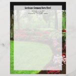 Plush Green Landscape Lawn Care Business Letterhead
