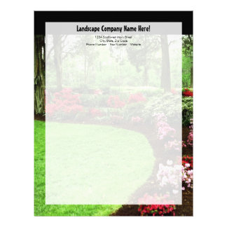 Plush Green Landscape Lawn Care Business Letterhead