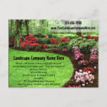 Plush Green Landscape Lawn Care Business Postcard