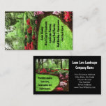 Plush Green Landscape Lawn Care Landscaping Business Card