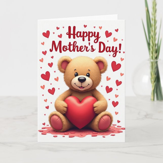 Plush Love Mothers Day Card (Front)