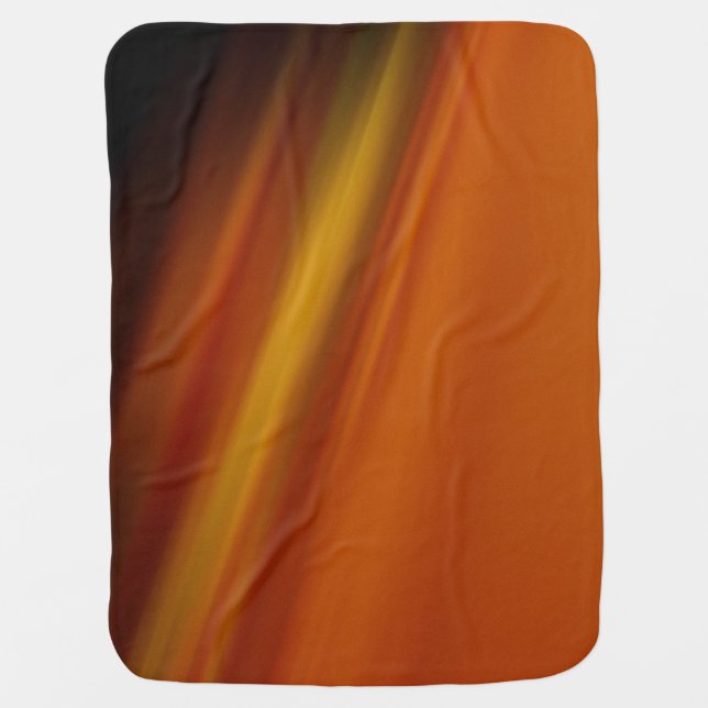 Plush Orange Baby Blanket – Double-Sided & Soft (Front)