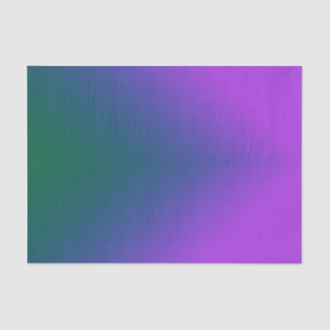 Plush Peacock Ombre Tissue Paper (Front)