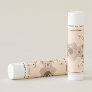 Plush Stuffed Teddy Bear Animal Birthday Party Lip Balm