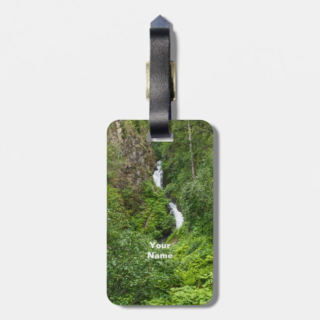 Plush Thunderbird Painterly Luggage Tag (Back Vertical)