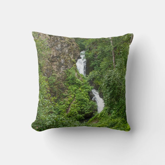 Plush Thunderbird Painterly Throw Pillow (Front)