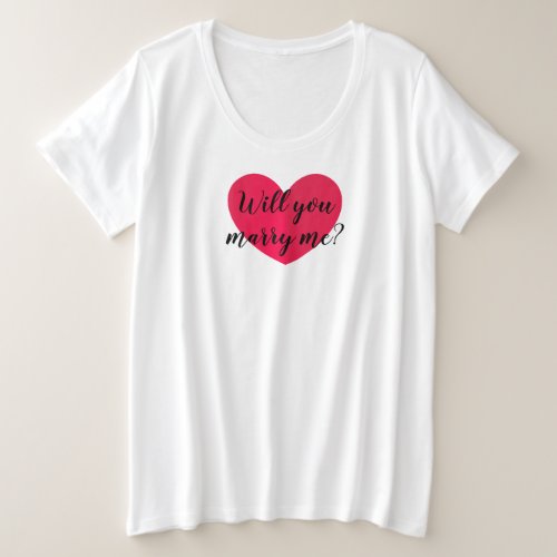 plussize marry me tee by dalDesignNZ 4xl