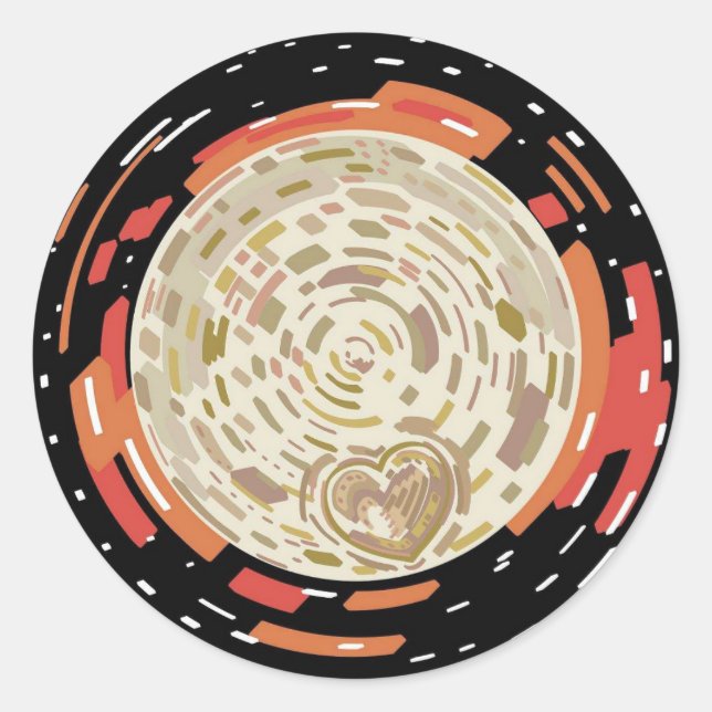 Pluto 22' classic round sticker (Front)