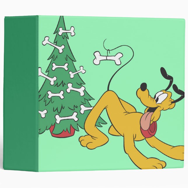Pluto at Christmas 3 Ring Binder (Front/Spine)