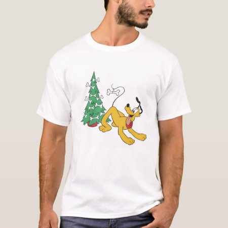 Pluto At Christmas Disney T-shirt